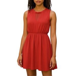 Tobi Salmon Pink Sleeveless Blouson Mini Dress Size Medium EUC